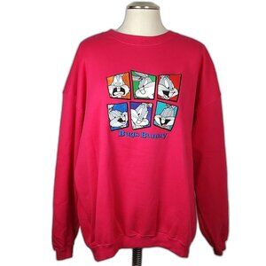 VTG 90s, EUC Warner Bros Studio Looney Tunes Bugs Bunny Sweatshirt XXL